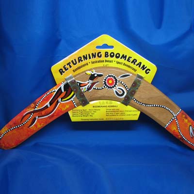 Returing Boomerang 14inch, Handpainted